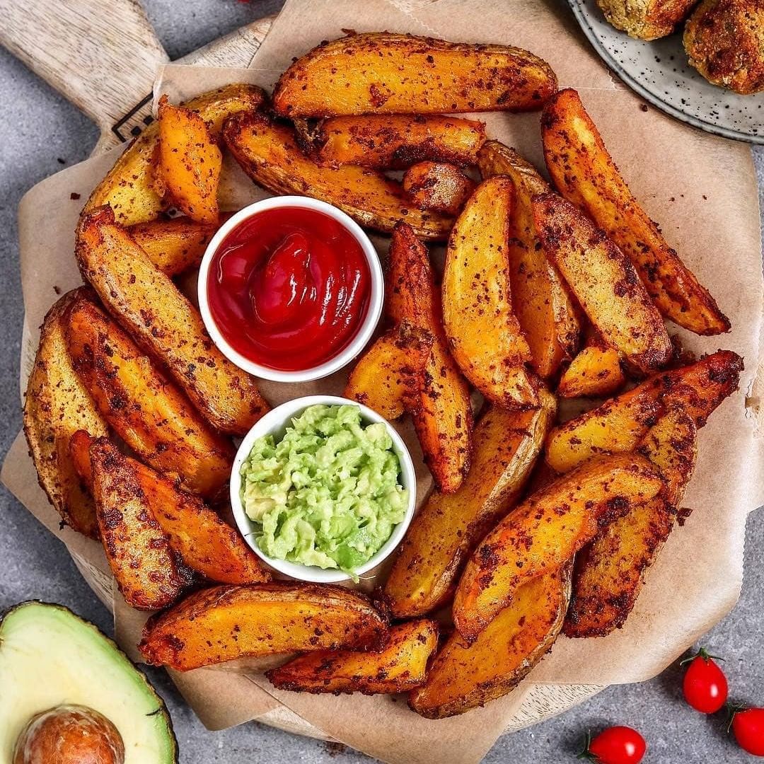 Crispy and Cheesy Potato Wedges