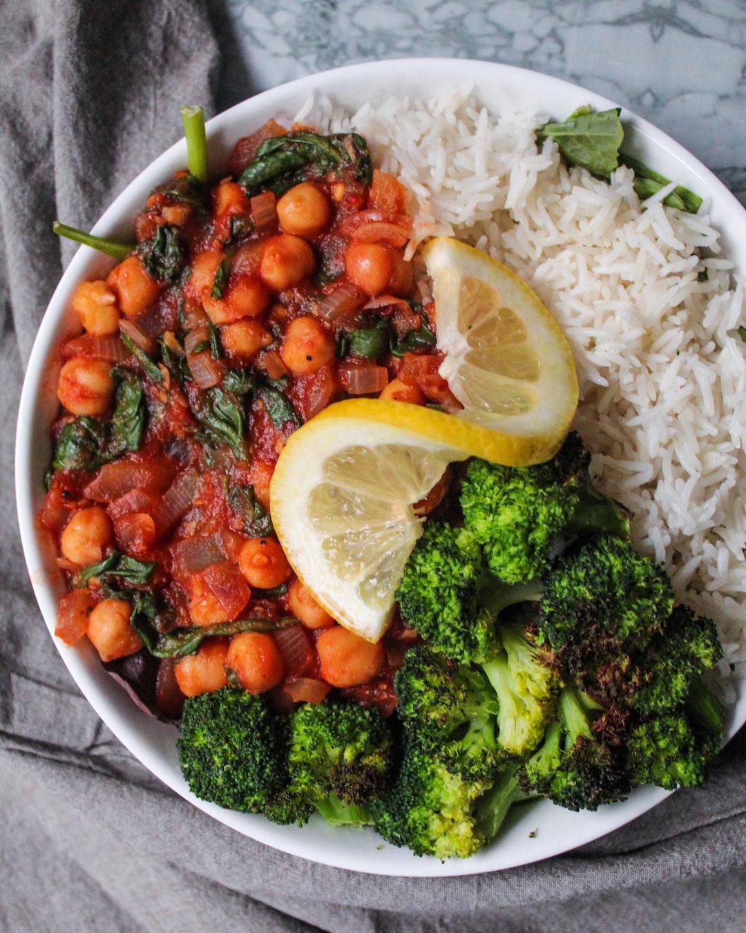 Spinach Tomato Chickpeas