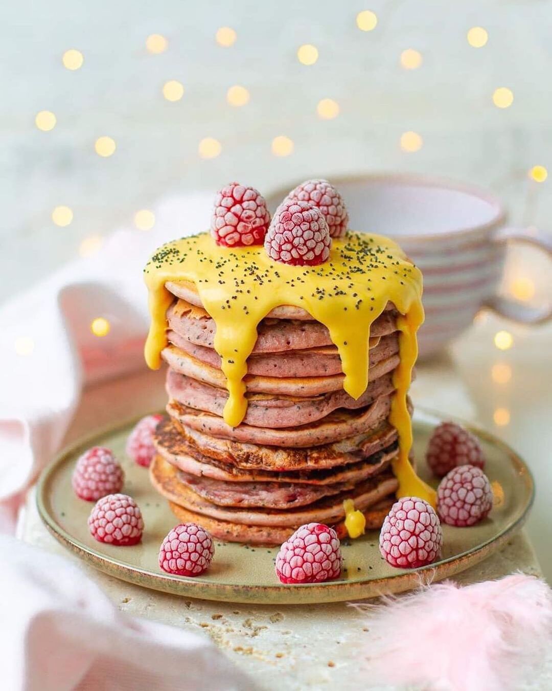 Vegan Cinnamon Poppy Seed Pancakes