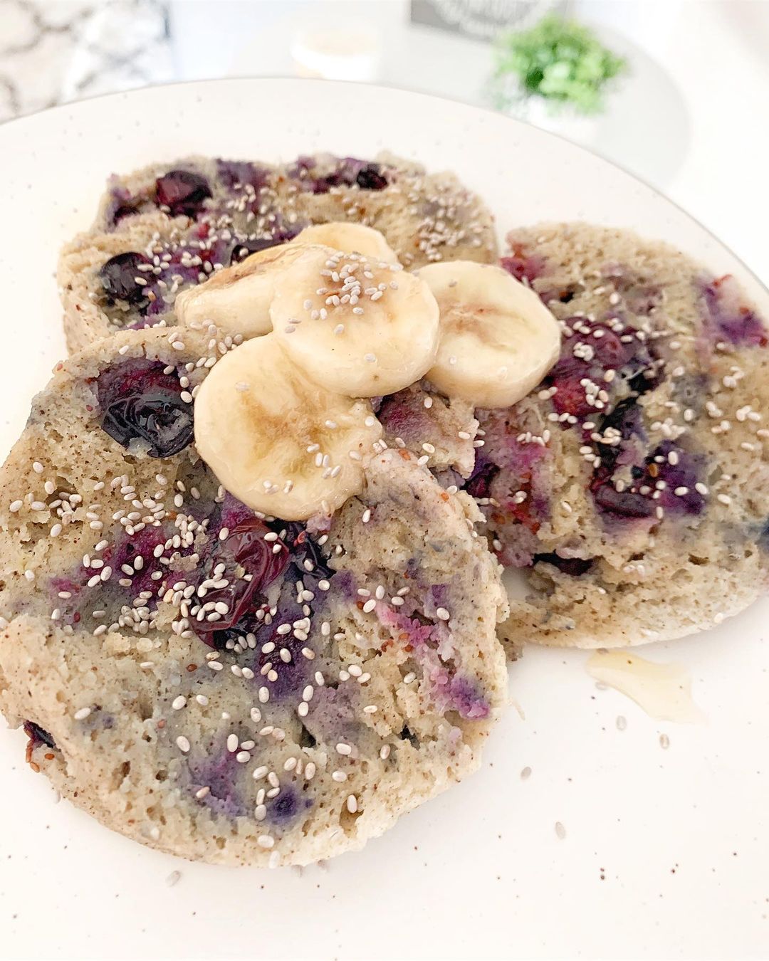 Microwave Blueberry Banana Bread in a Mug