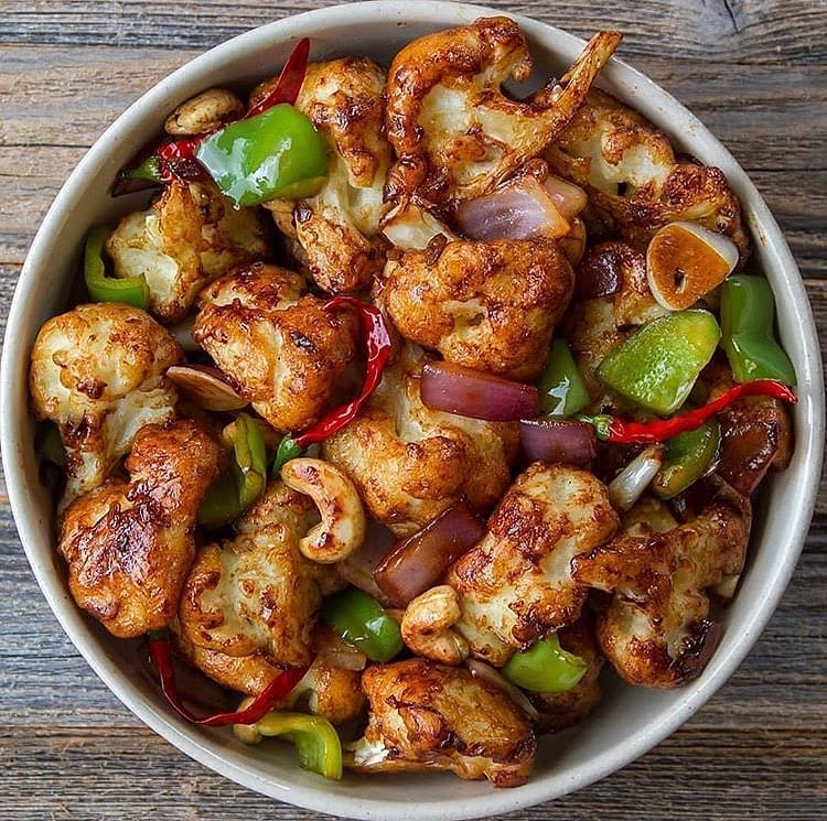 Vegan Kung Pao Cauliflower