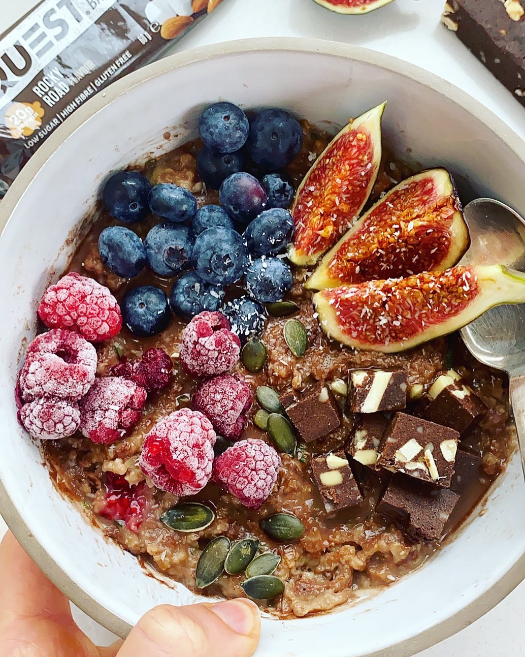 Zucchini Oats Breakfast with Chocolate Protein