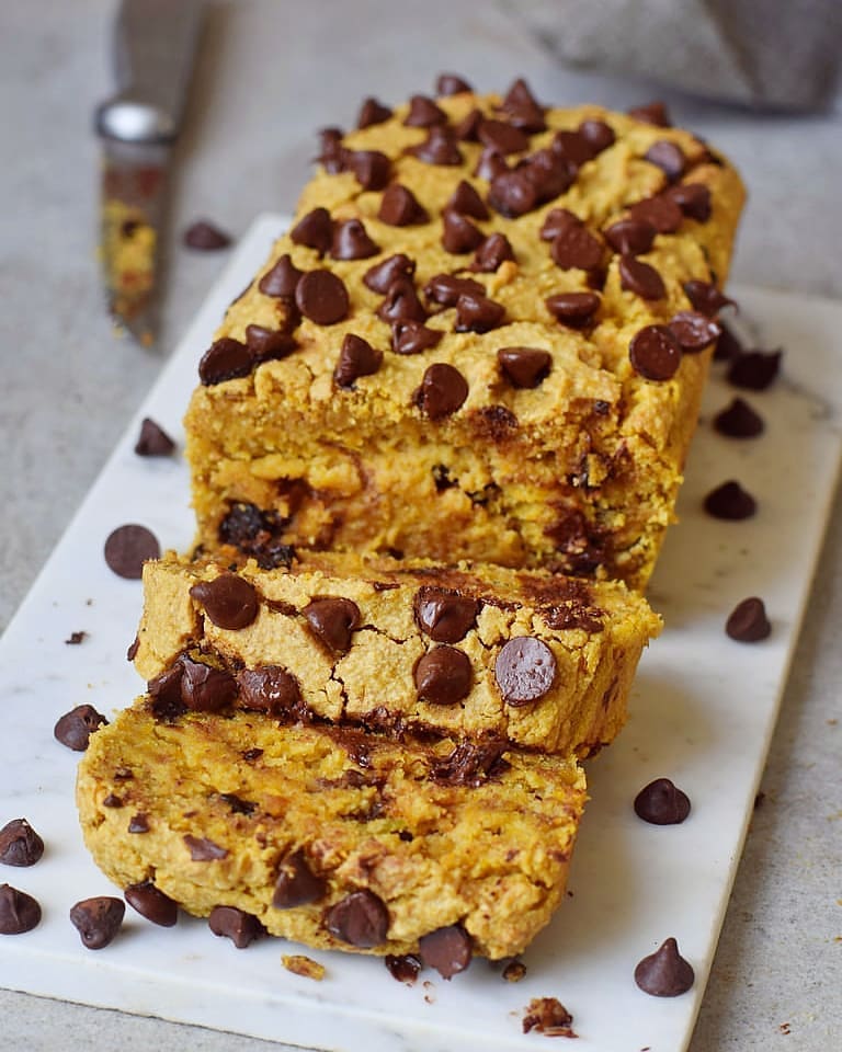 Vegan Chocolate Chip Pumpkin Bread