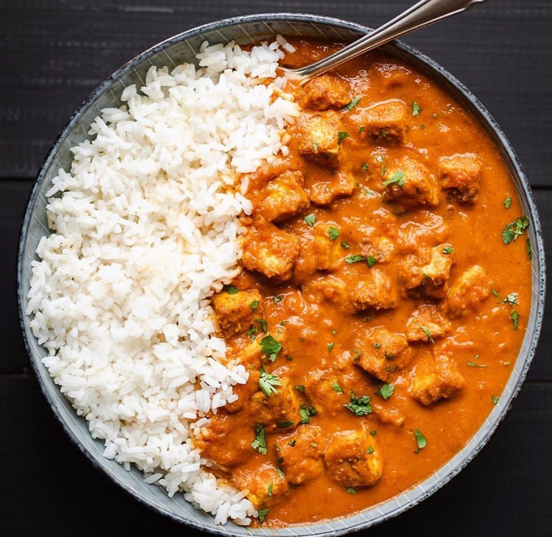 Delicious Tofu Curry with Spices