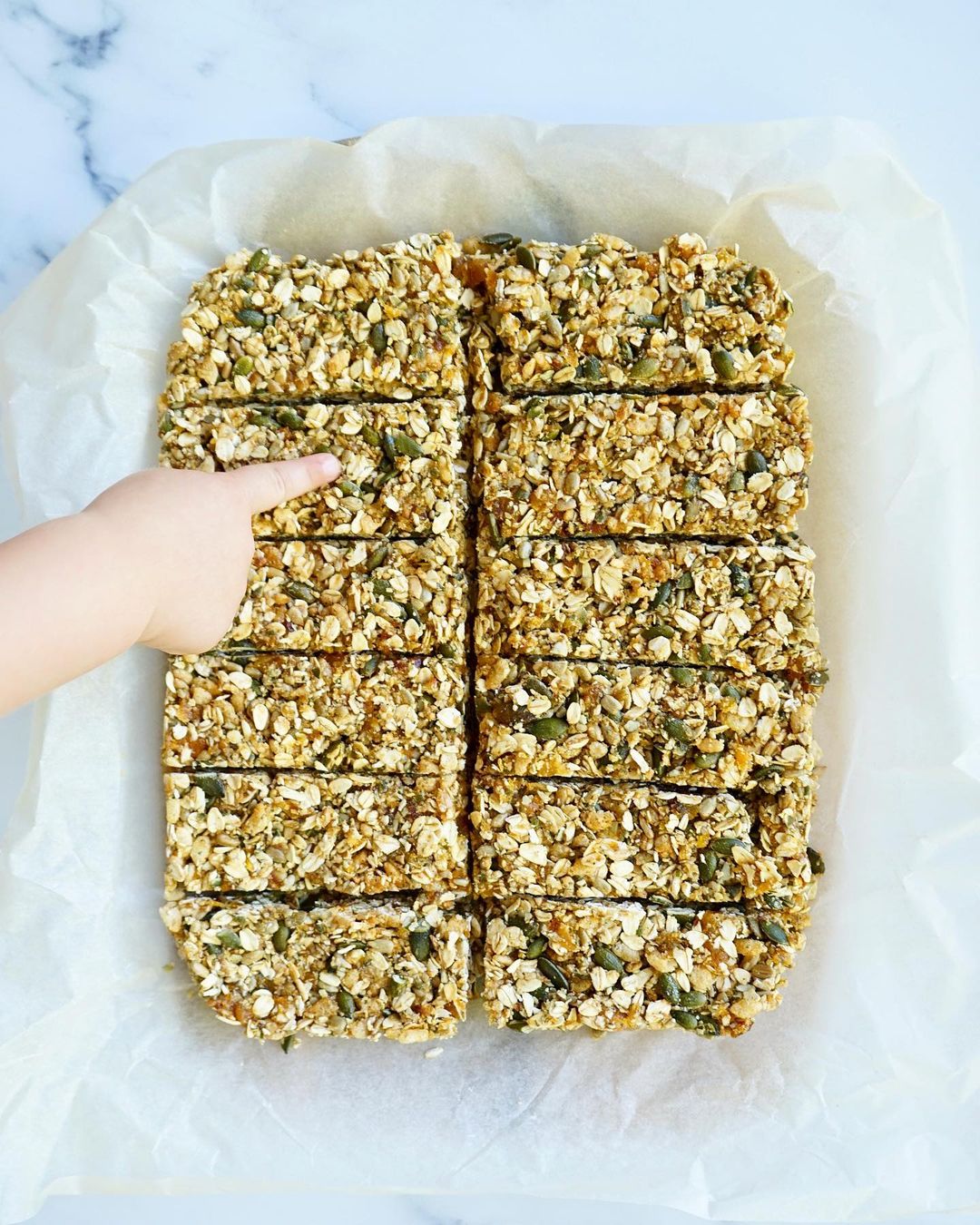 Fresh Homemade Energy Bars with Oats and Seeds