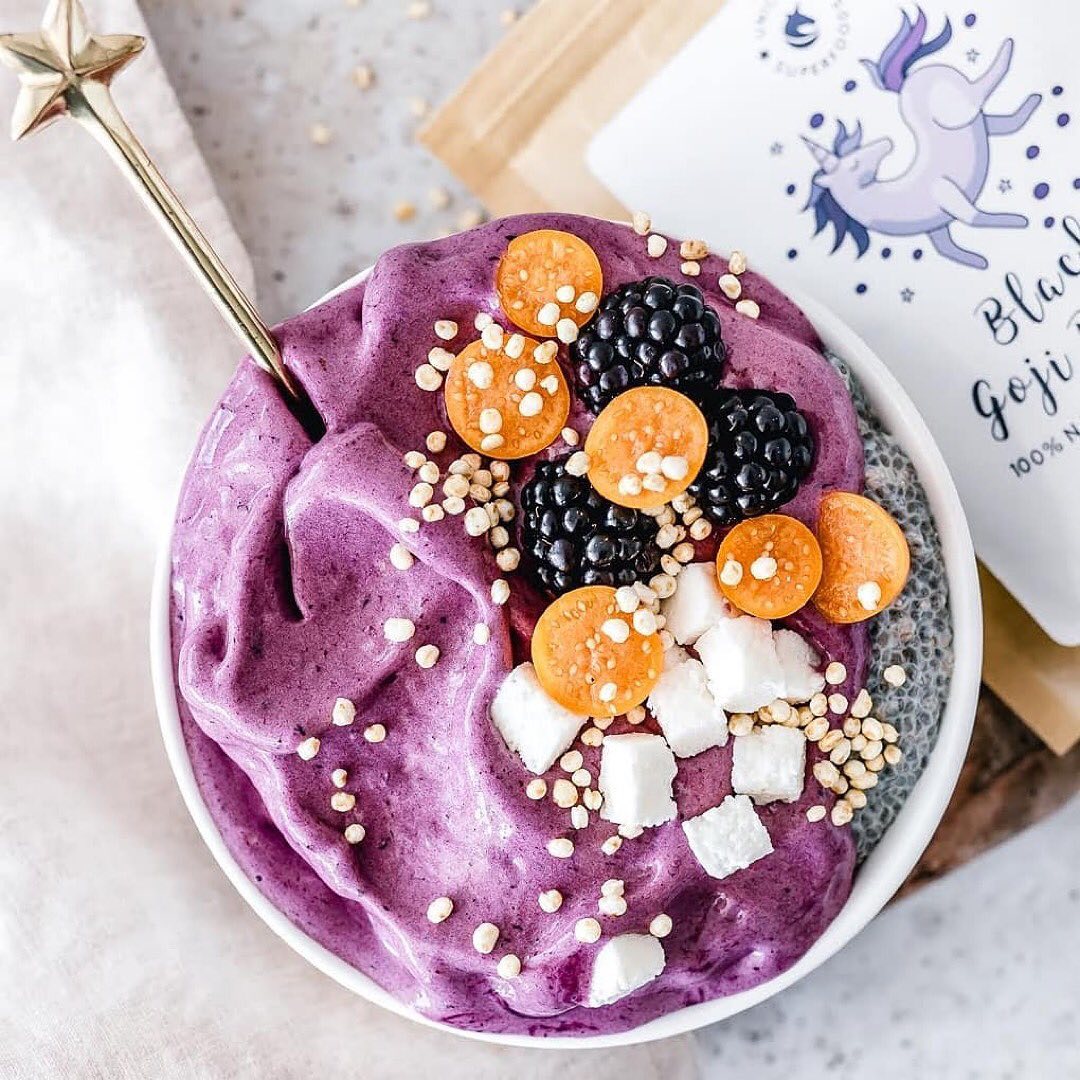 Black Goji Berry Antioxidant Smoothie Bowl