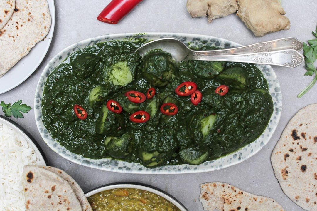 Spinach and Potato Curry