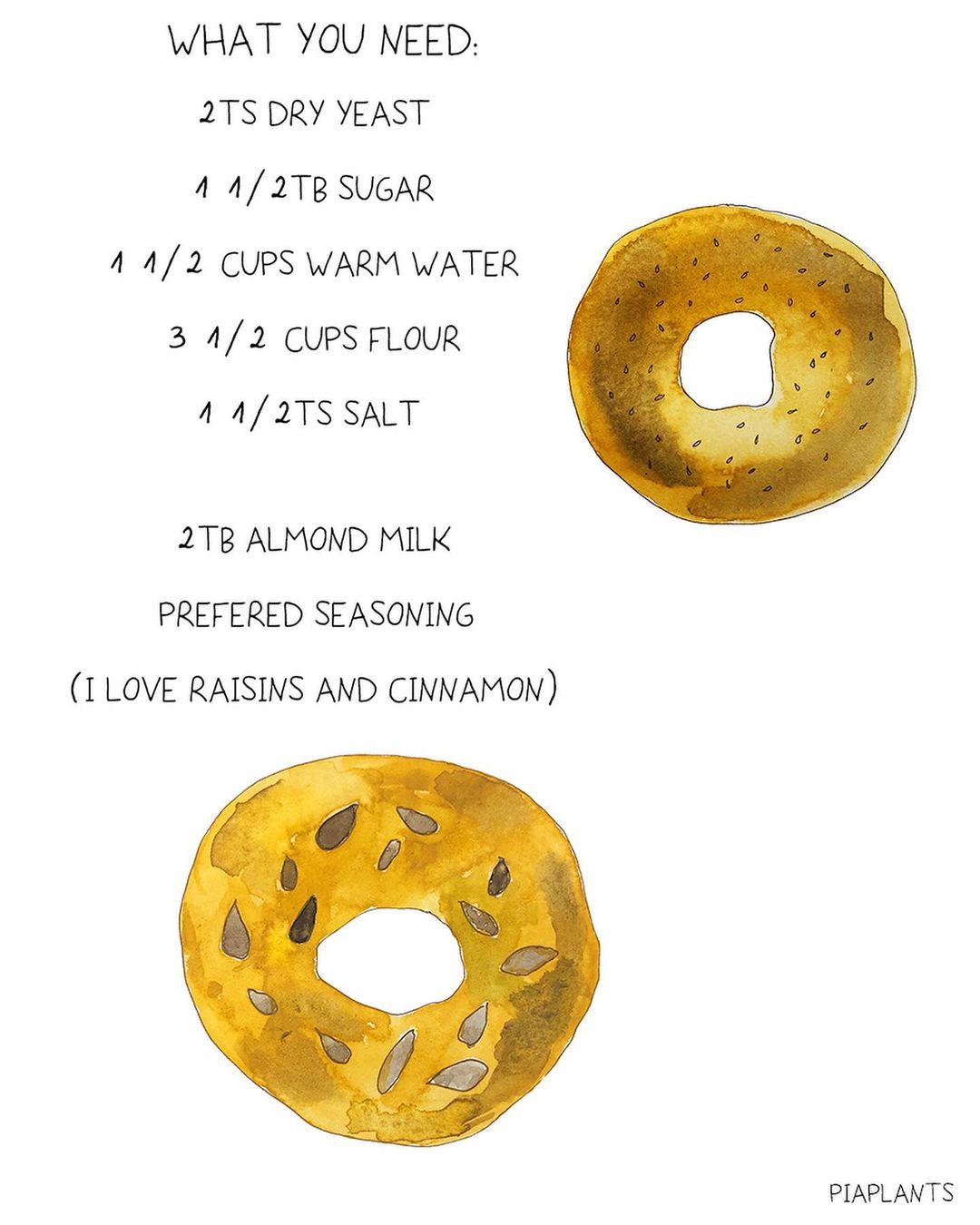 Homemade Vegan Bagels with Versatile Toppings