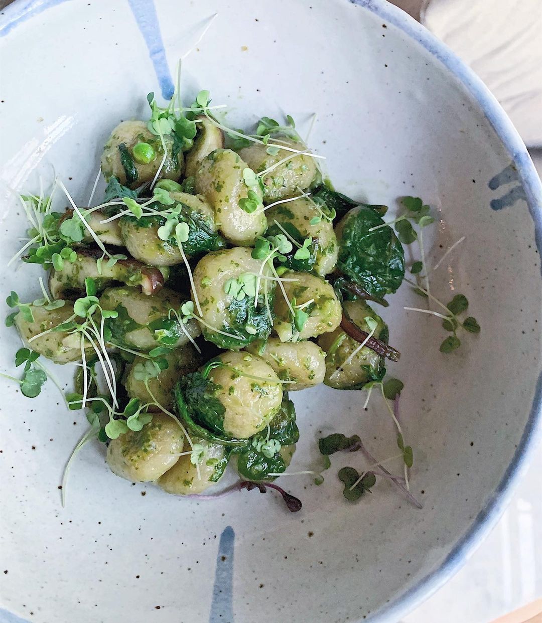 Homemade Cauliflower Gnocchi with Pesto