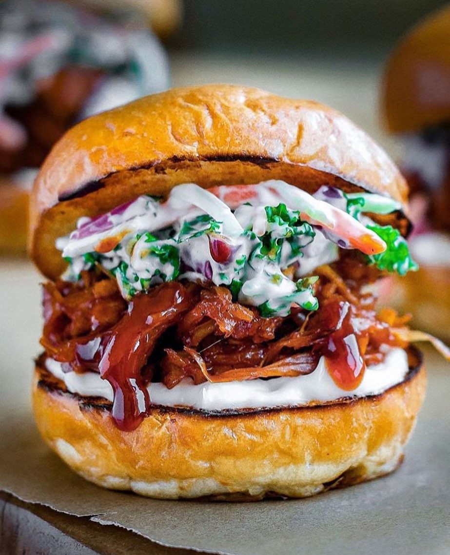 Vegan BBQ Jackfruit Sandwich