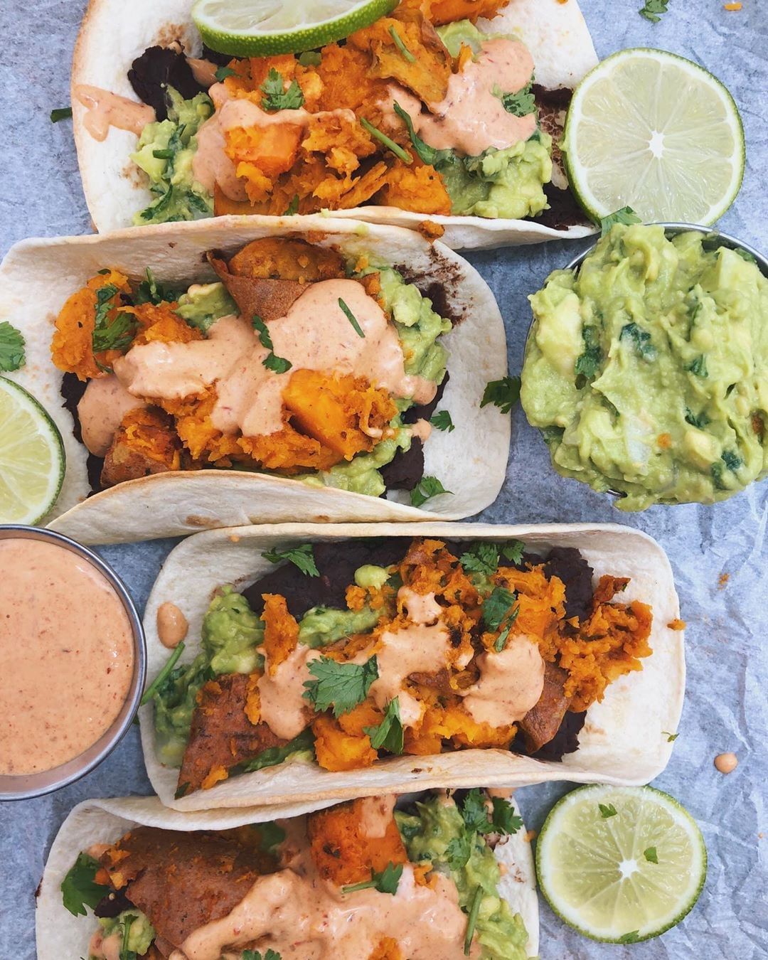 Spicy Sweet Potato Black Bean Tacos