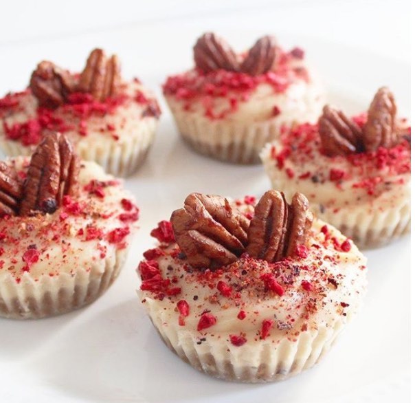 Mini Cream Pies with Nutty Filling