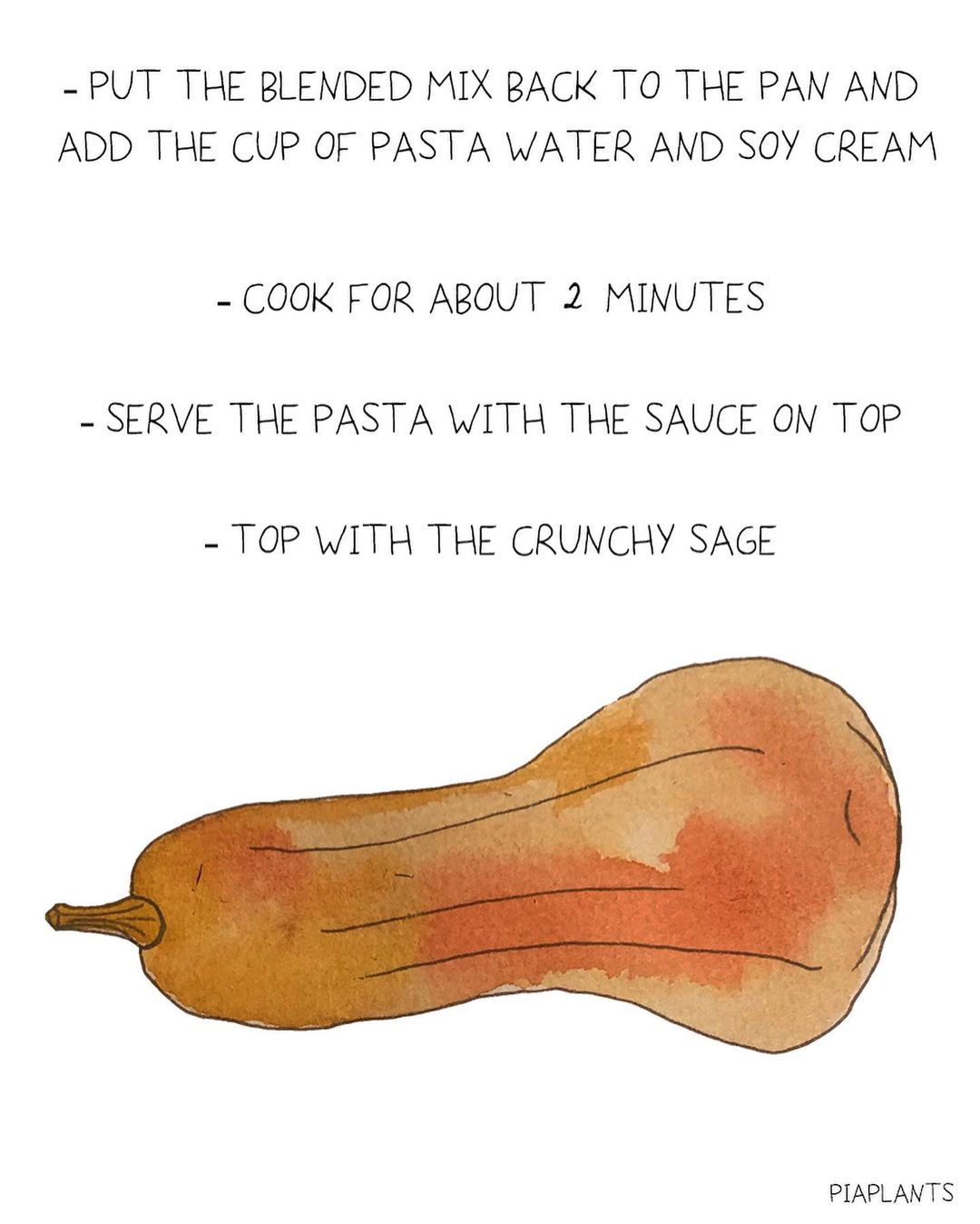 Hearty Creamy Butternut Squash Pasta with Sage