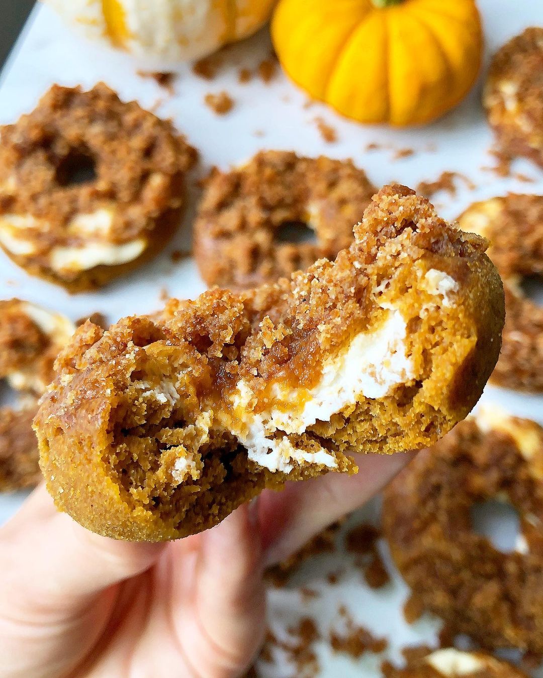 Pumpkin Cheesecake Donuts