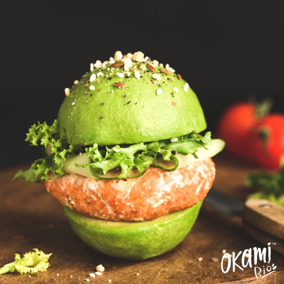 Vegan Lentil Avocado Burger
