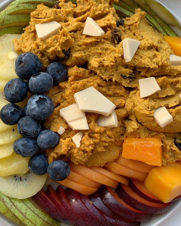 Pumpkin Spice Breakfast Chickpea Cookie Dough