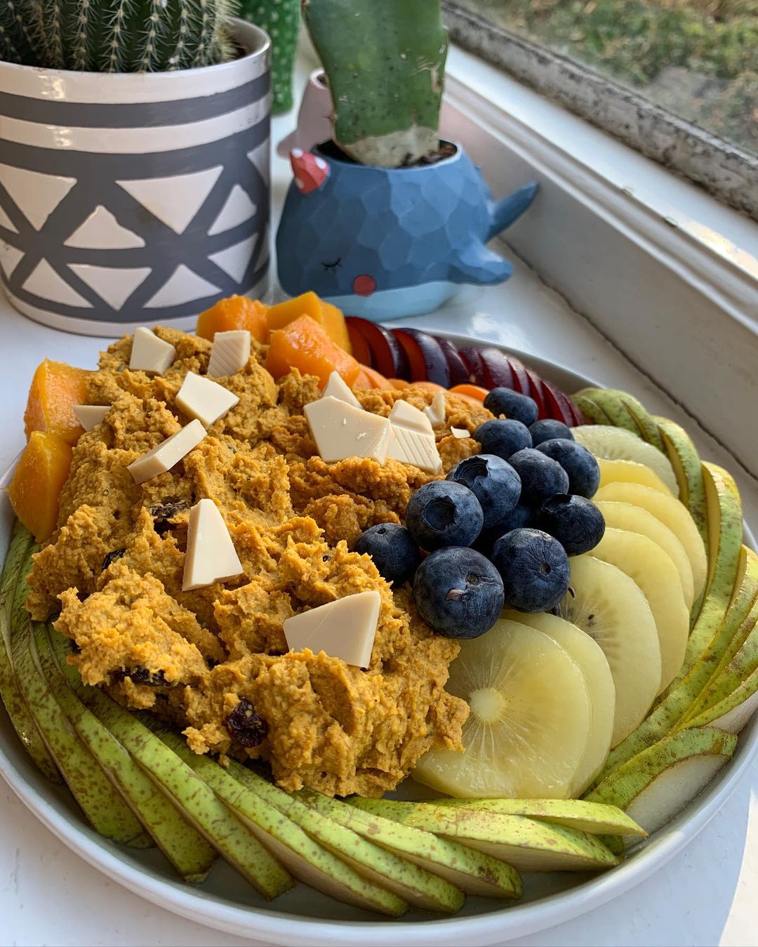 Pumpkin Spice Breakfast Chickpea Cookie Dough