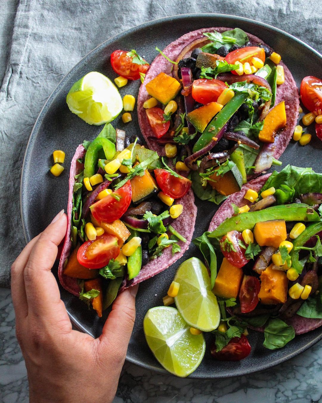 Fajita Veggies and Beans
