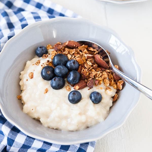 Coconut Brown Rice Pudding