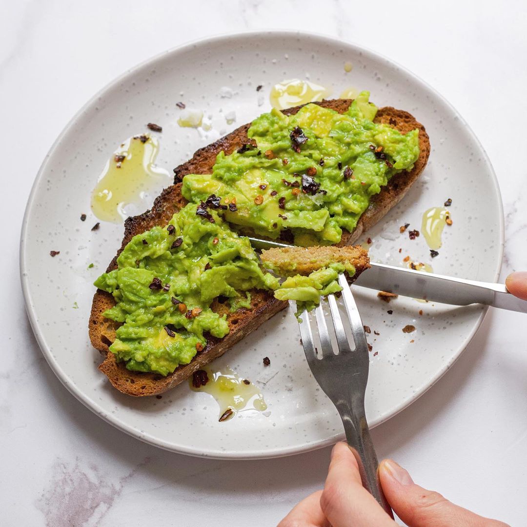 Avocado Toast with Lemon and Chilli Flakes