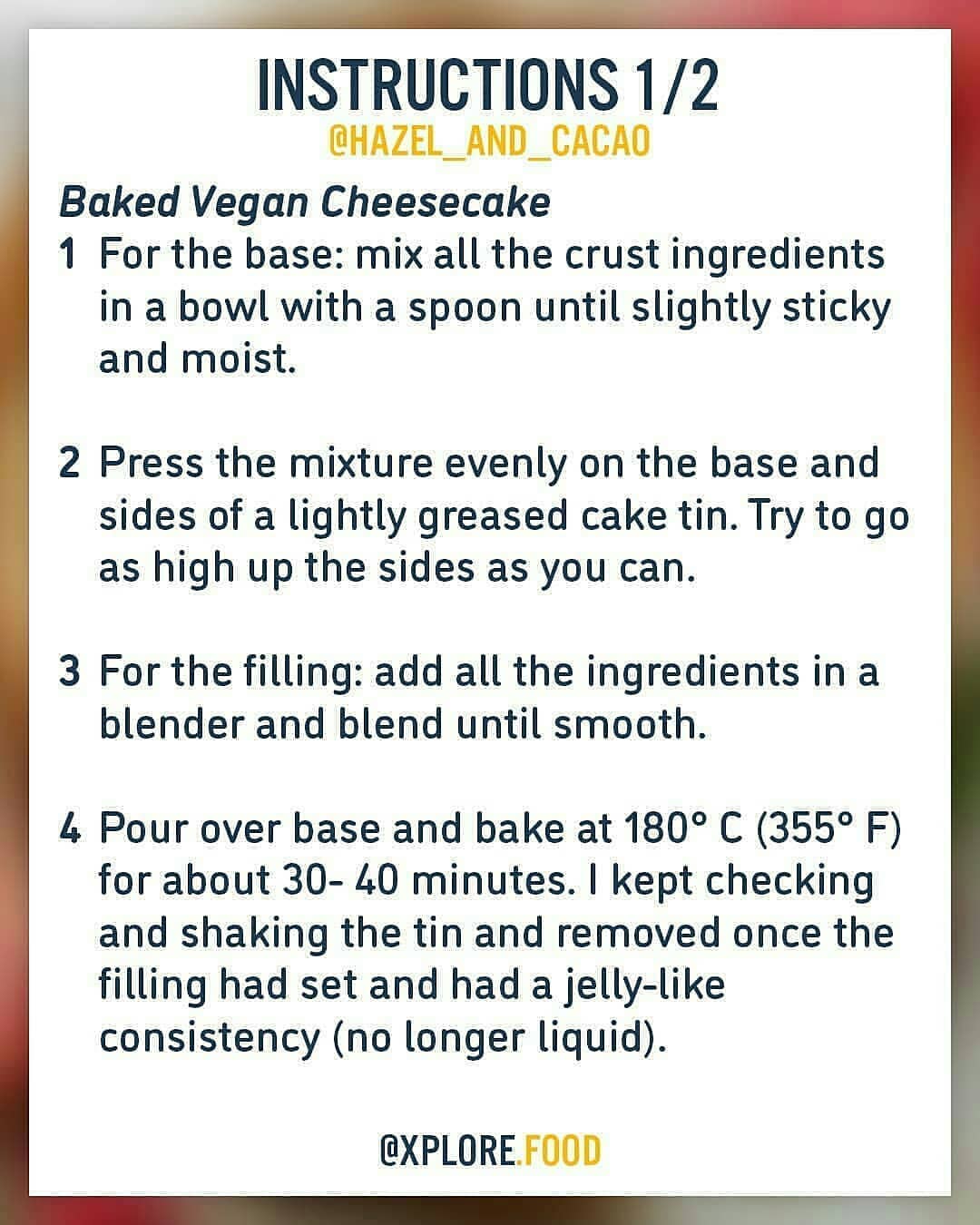 Vegan Cheesecake with Cashew Filling