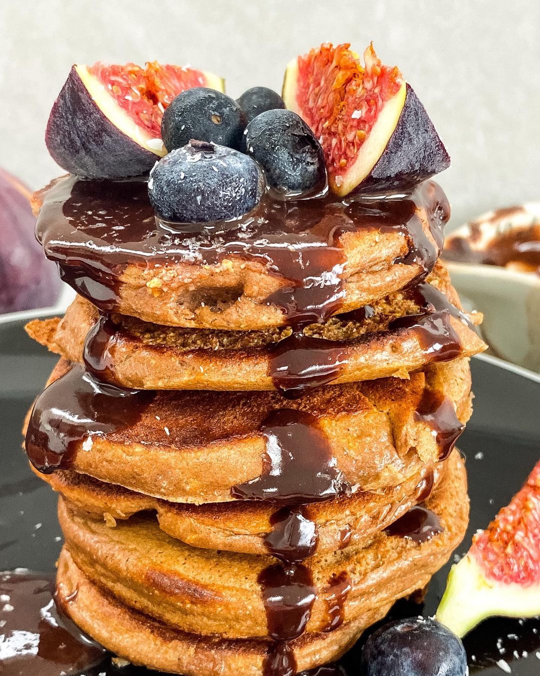 Chocolate Pumpkin Protein Pancakes