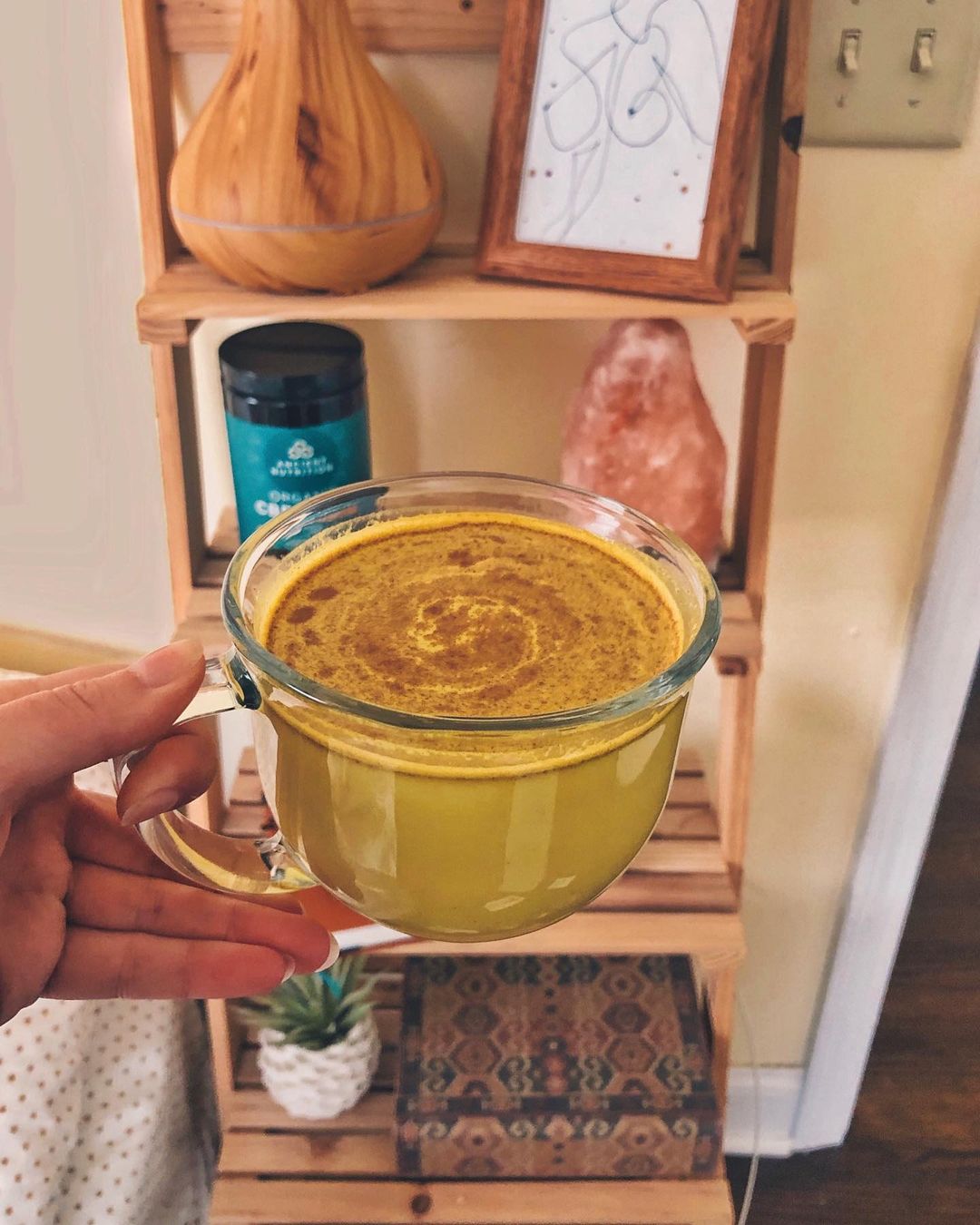 CBD Golden Chai with Nut Milk and Cinnamon