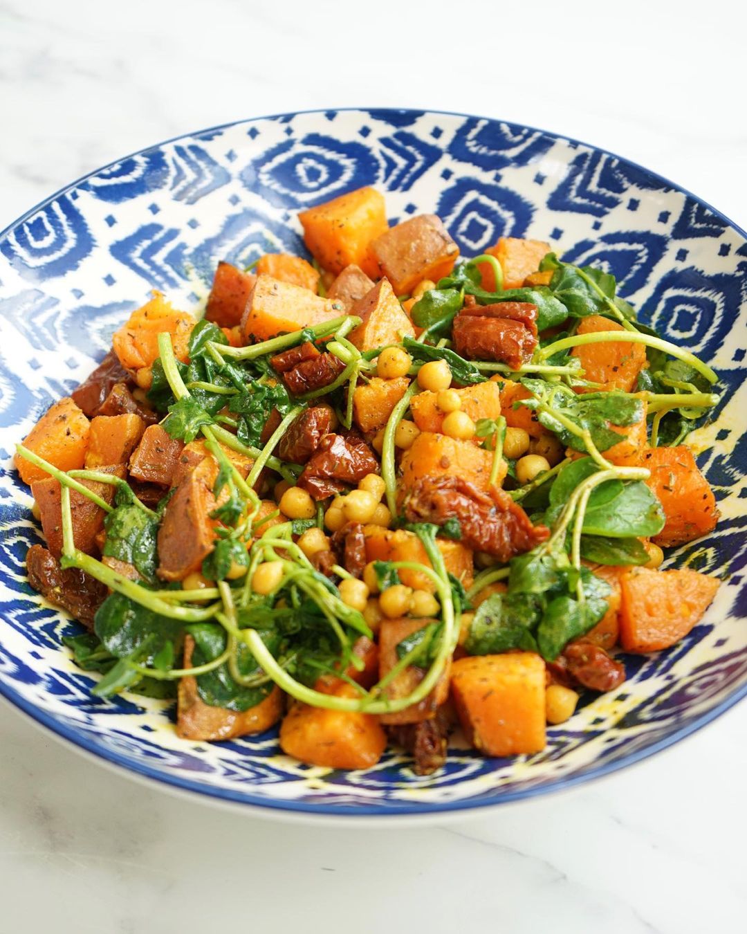 Roasted Sweet Potato and Chickpea Salad