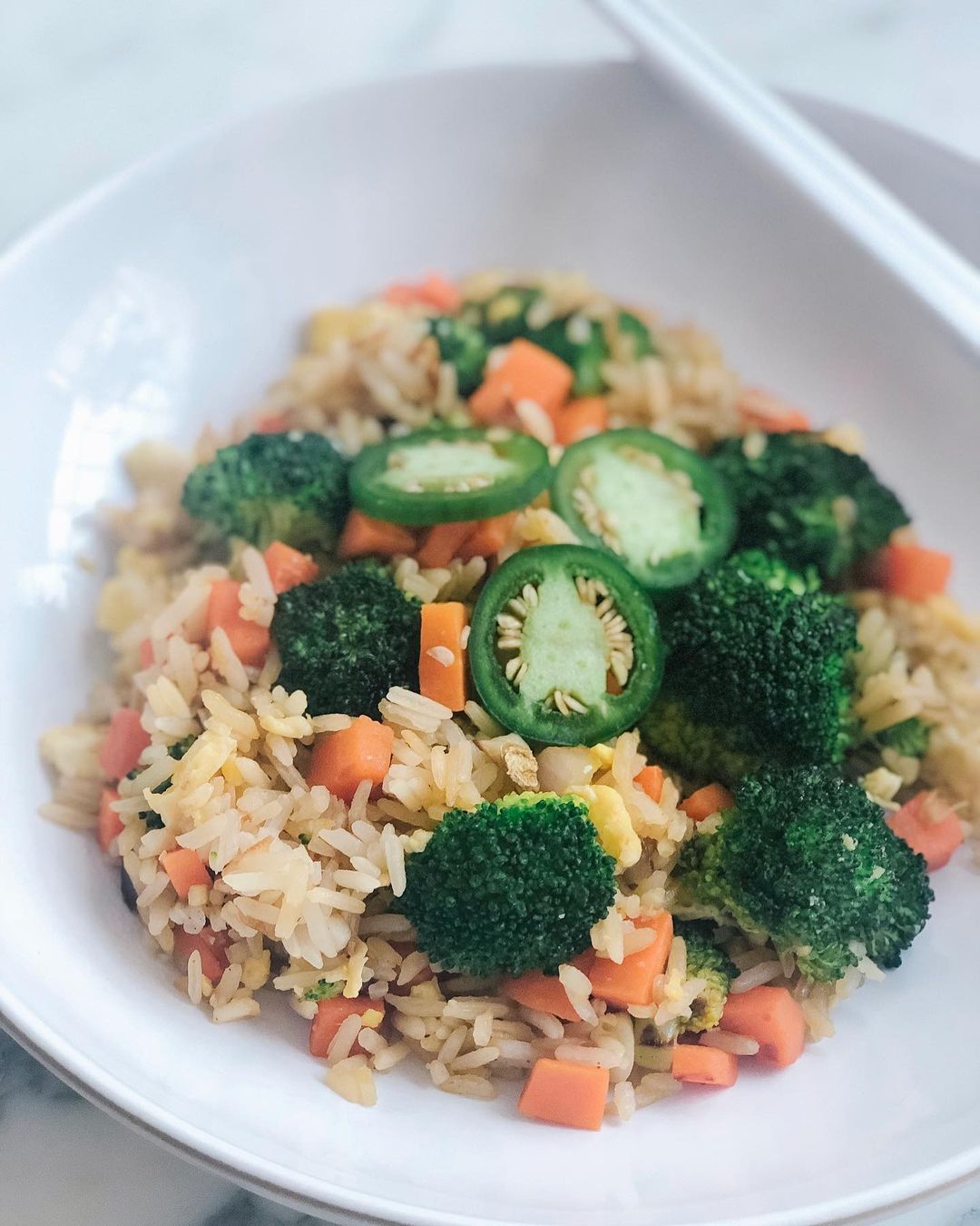 Simple Healthy Veggie Fried Rice Dinner