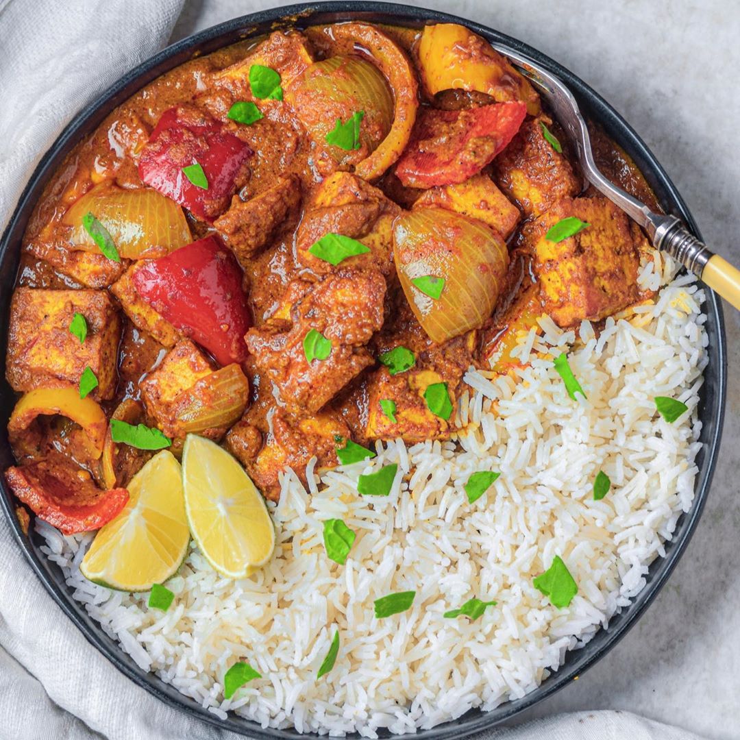 Tofu Jalfrezi Stir Fry with Vegetables