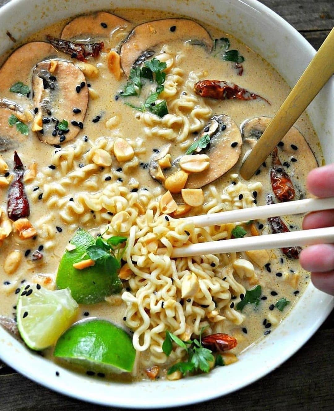 Vegan Spicy Thai Peanut Ramen