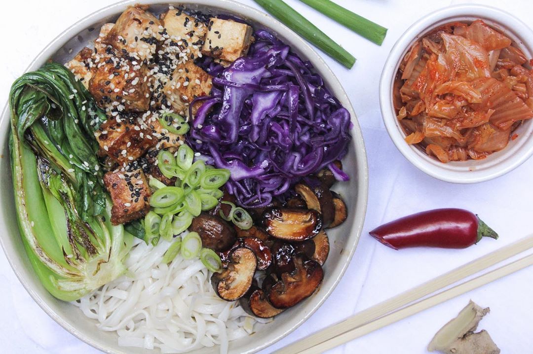 Miso Glazed Tofu Bowl