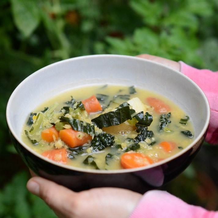 Lentil Soup with Ginger and Vegetables