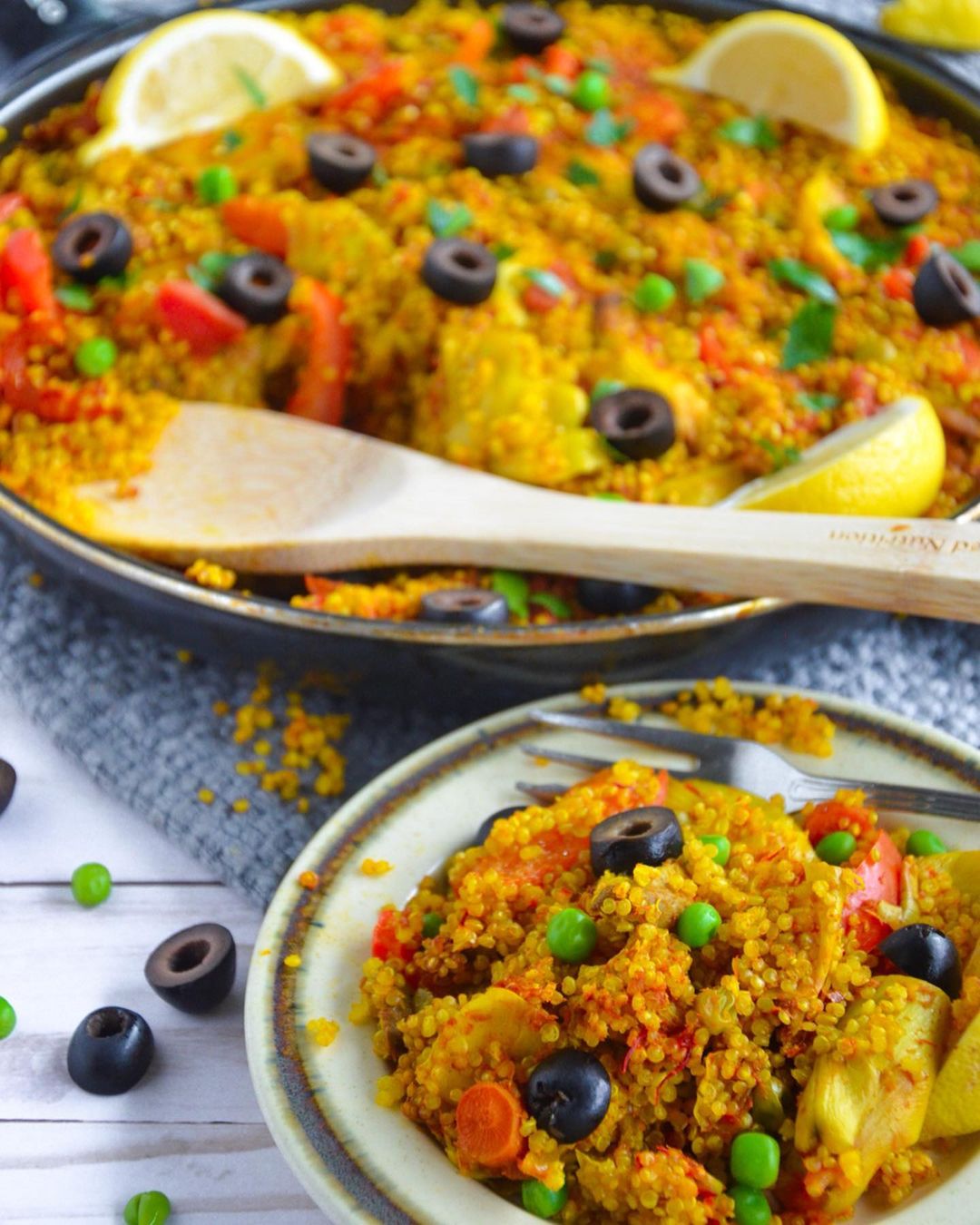Vegan Paella with Quinoa
