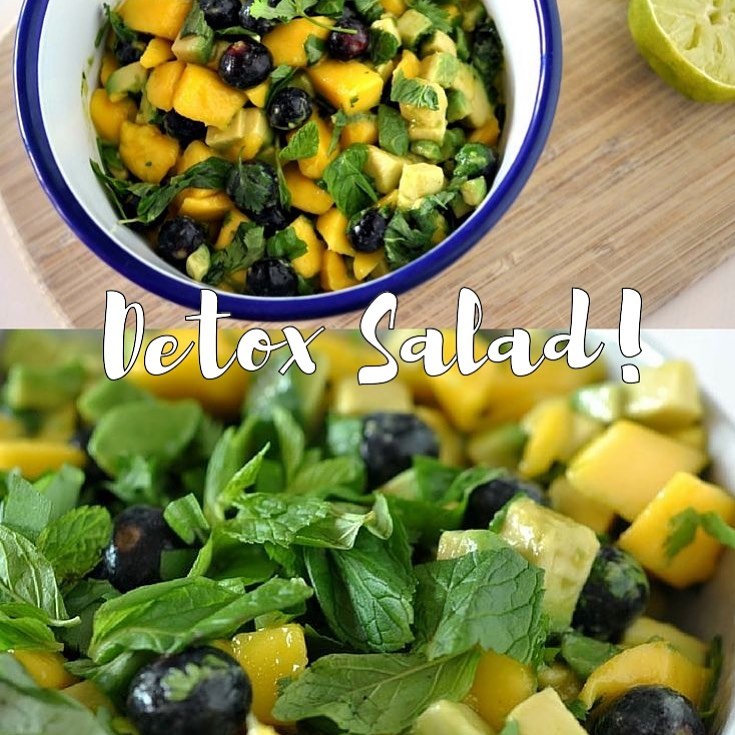 Mango Avocado Salad with Blueberries
