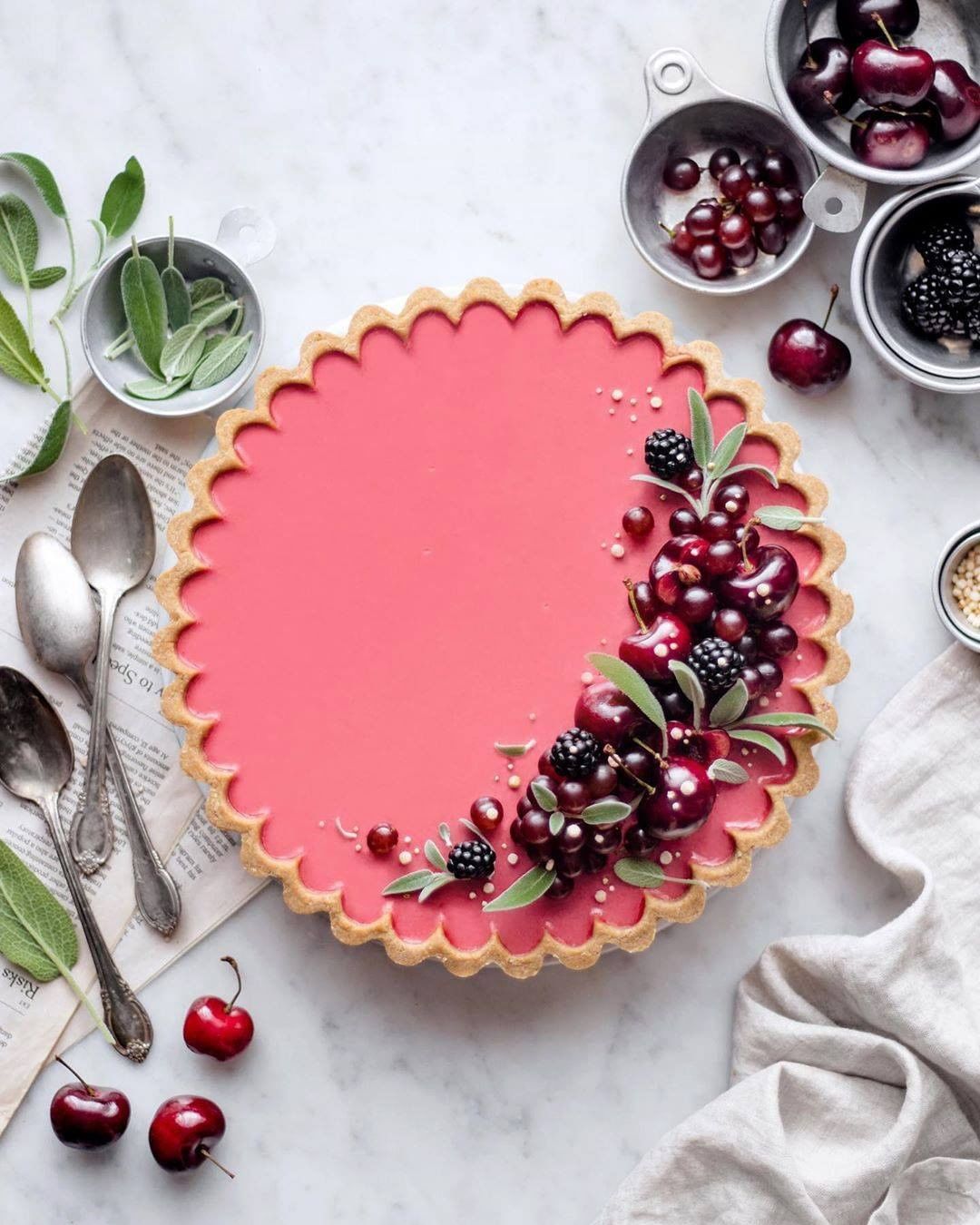 Sweet Cherry Tart