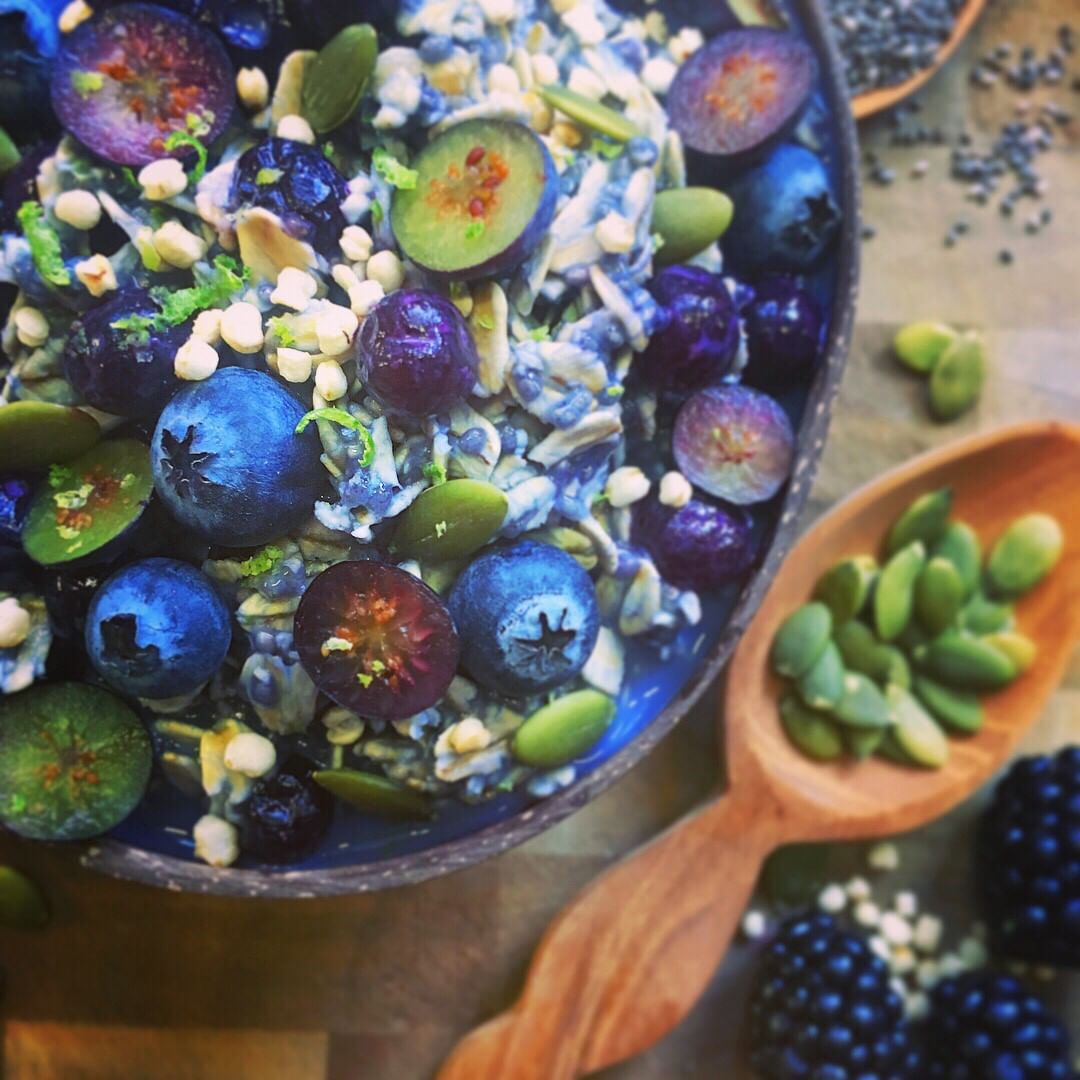 Blueberry and Chia Overnight Oats