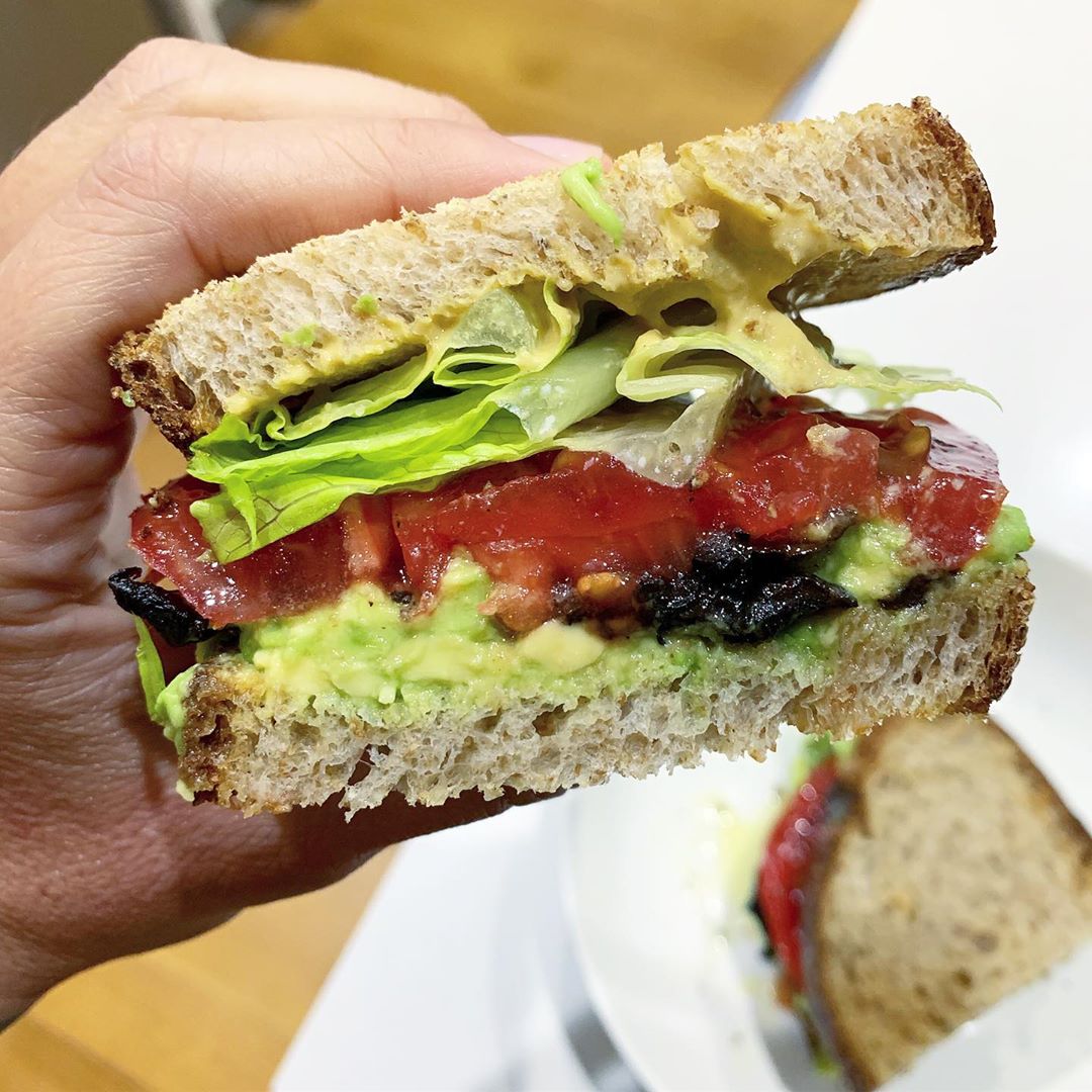 Vegan Baked Portobello Mushroom Bacon