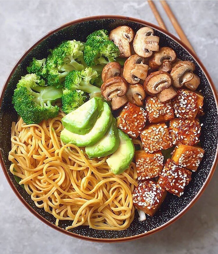 Sweet and Sticky Tofu Bowl