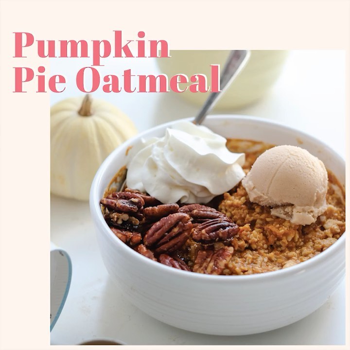 Pumpkin Pie Oatmeal Breakfast