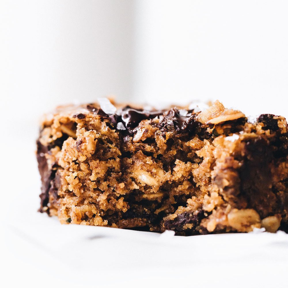 Favorite Chunky Chewy Chocolate Filled Blondies