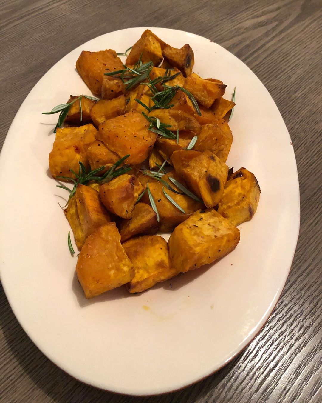 Easy Rosemary Roasted Sweet Potatoes Dish