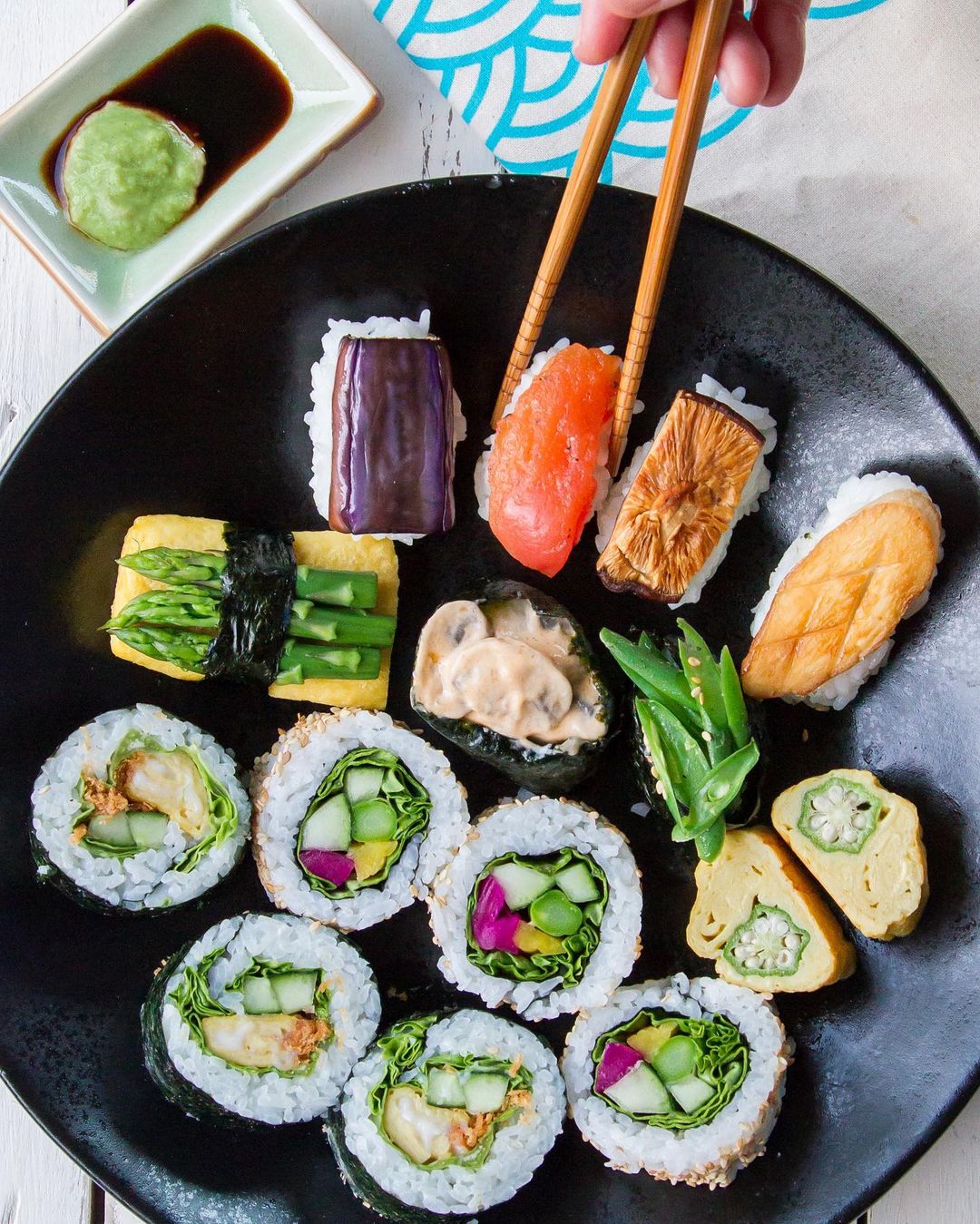 Assorted Vegan Sushi Platter