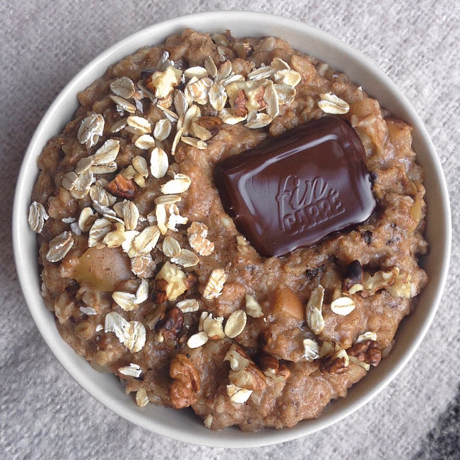 Apple Pie and Chocolate Oatmeal