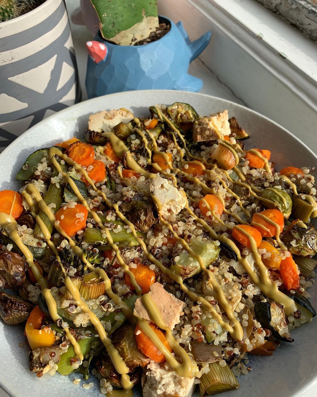 Autumnal Roast Veggie Bowl