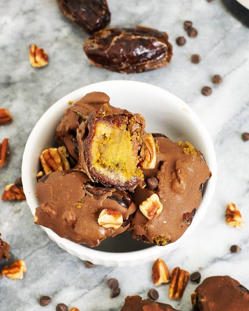 Paleo Pumpkin Bites with Chocolate Drizzle