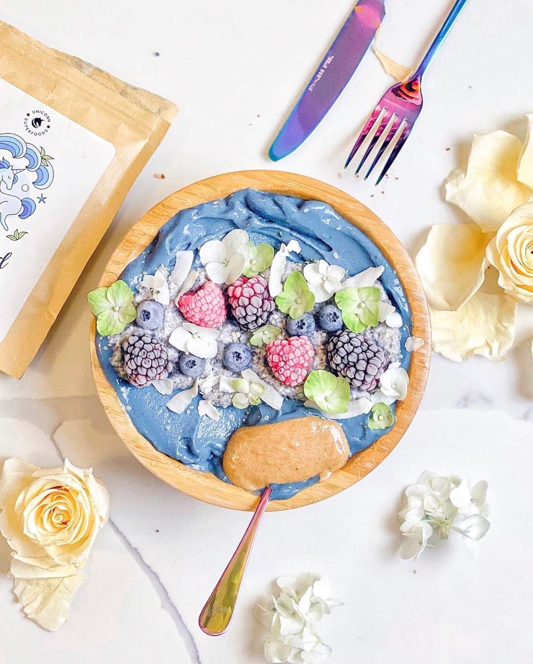 Ocean Smoothie Bowl with Toppings