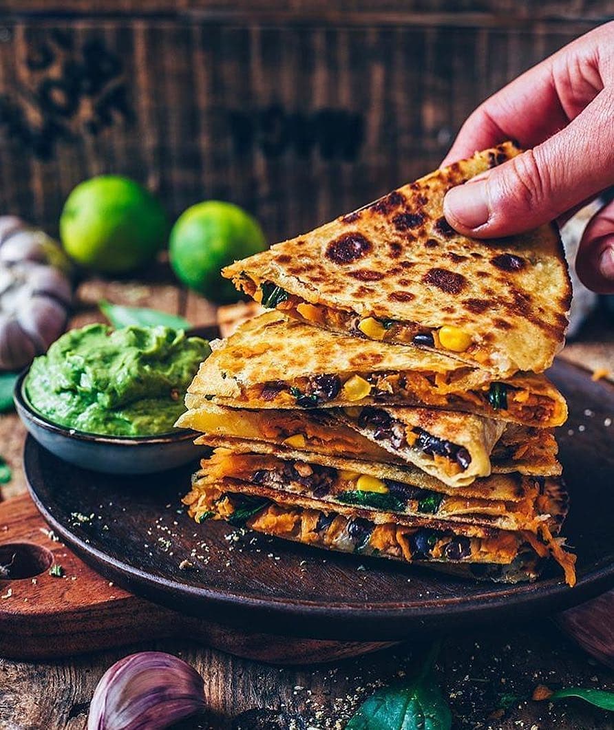 Vegan Sweet Potato Quesadillas