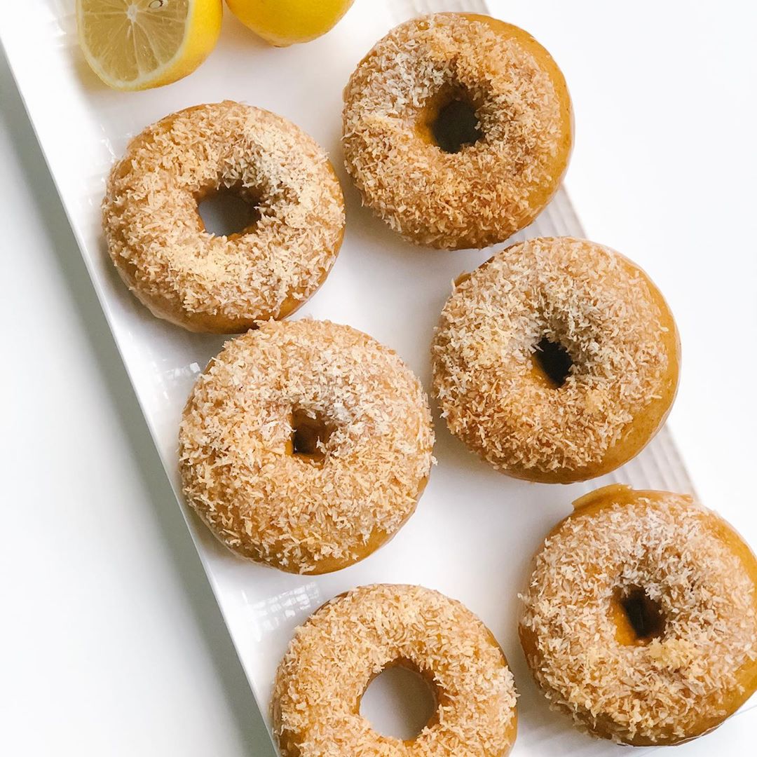 Easy Dairy-Free Baked Coconut Lemon Donuts