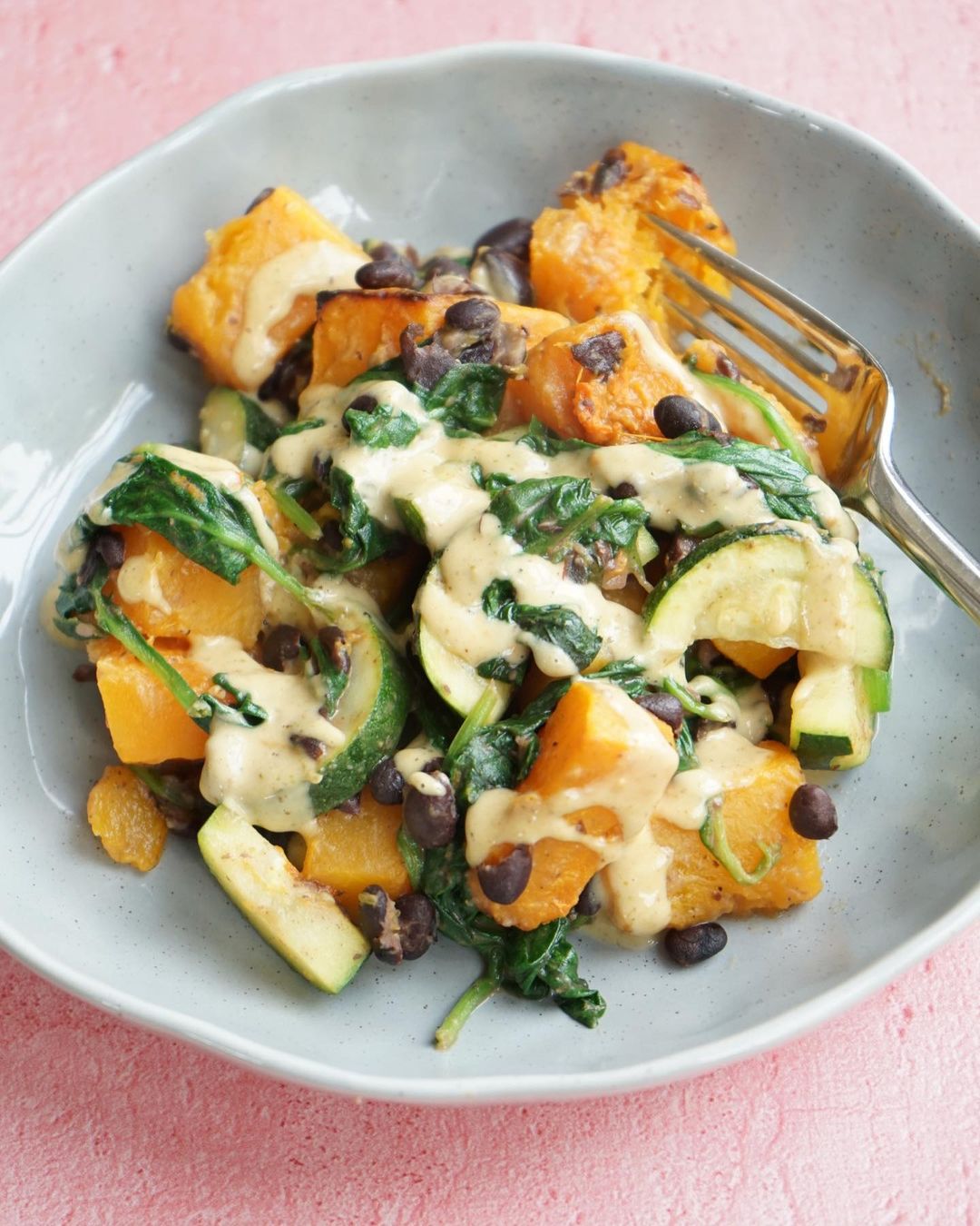 Roasted Butternut Squash and Black Bean Salad